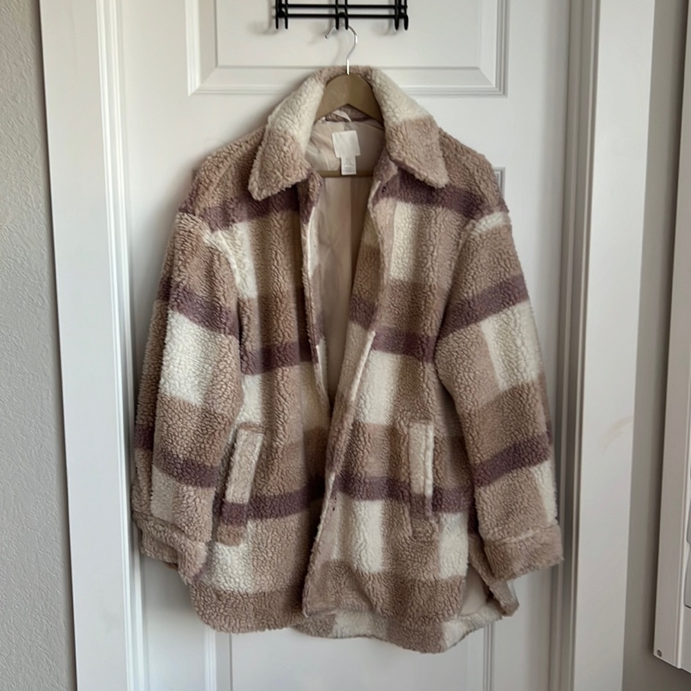 Super soft, oversized jacket, small, H&M